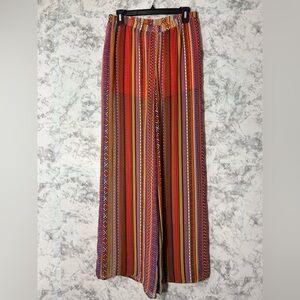 Umgee Vibrant Orange Multicolor Pants